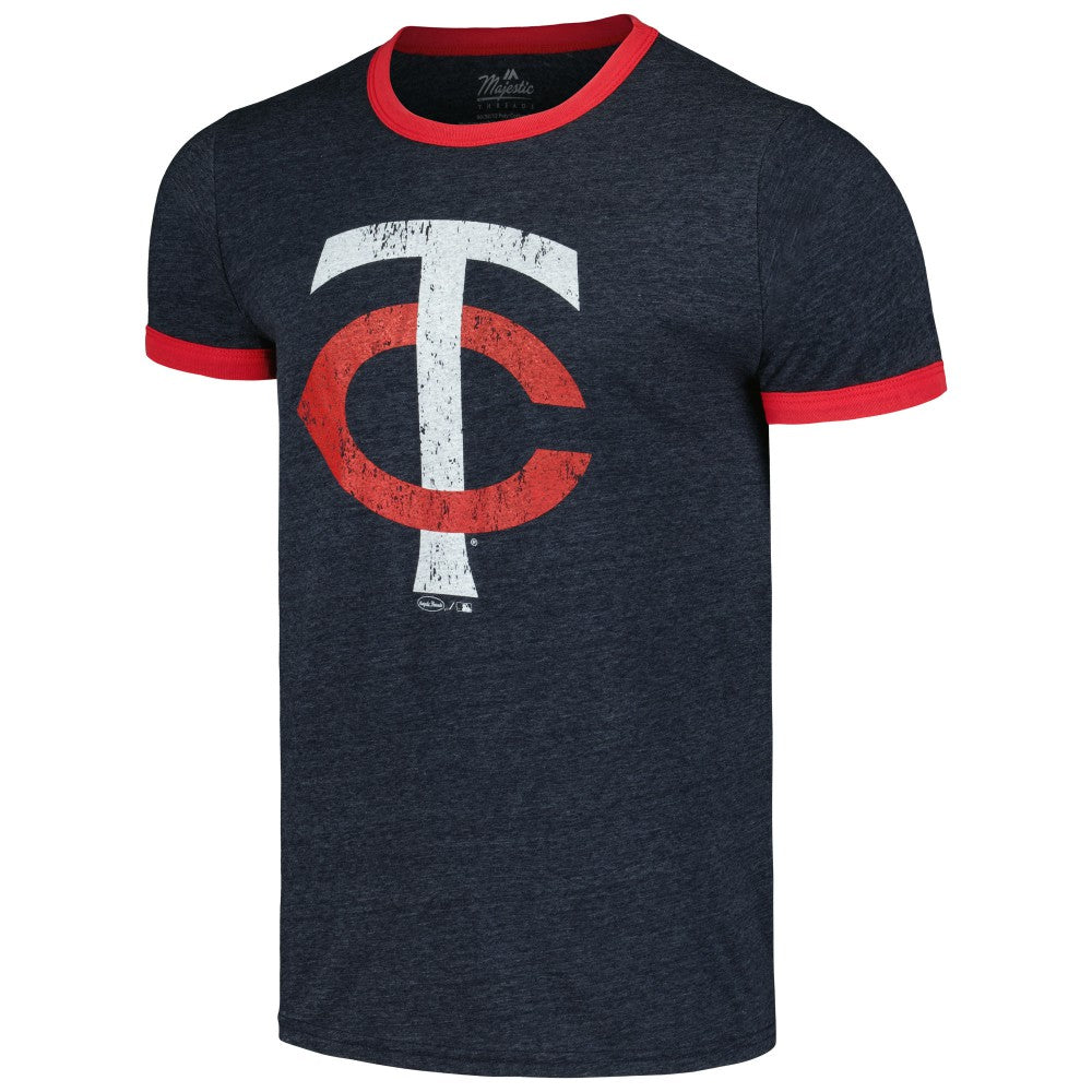 Minnesota Twins Majestic Threads Ringer Tri-Blend T-Shirt Sale