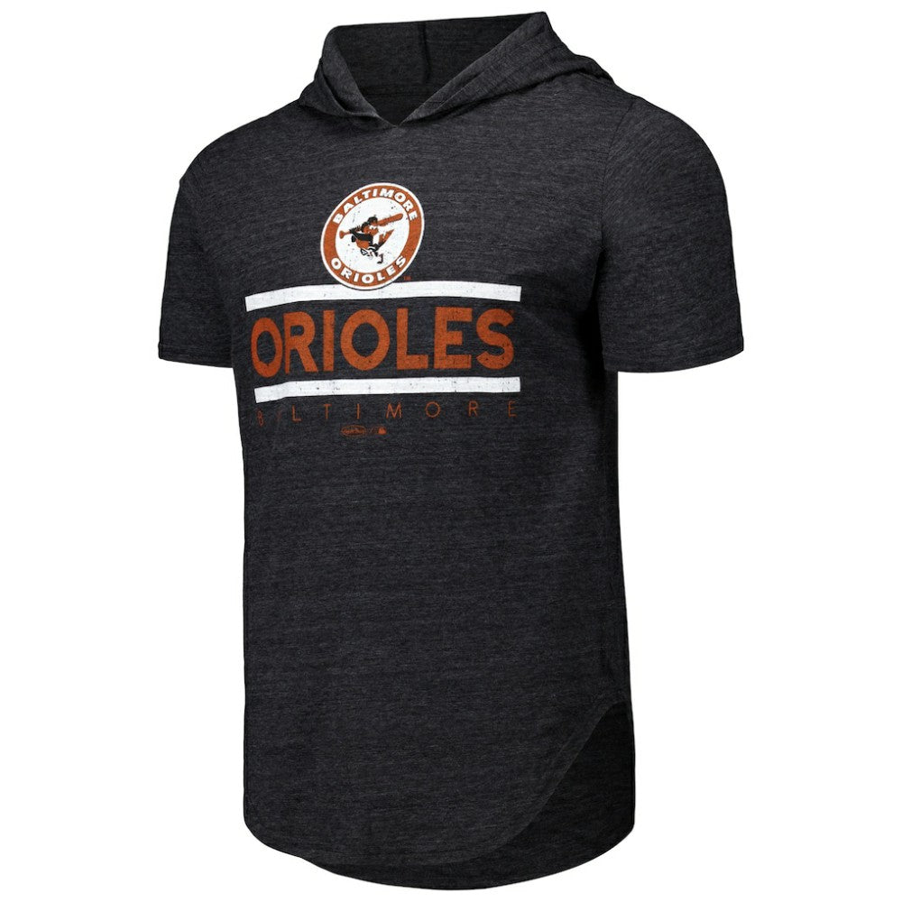 Baltimore Orioles Majestic Threads Tri-Blend Hoodie T-Shirt Near Me
