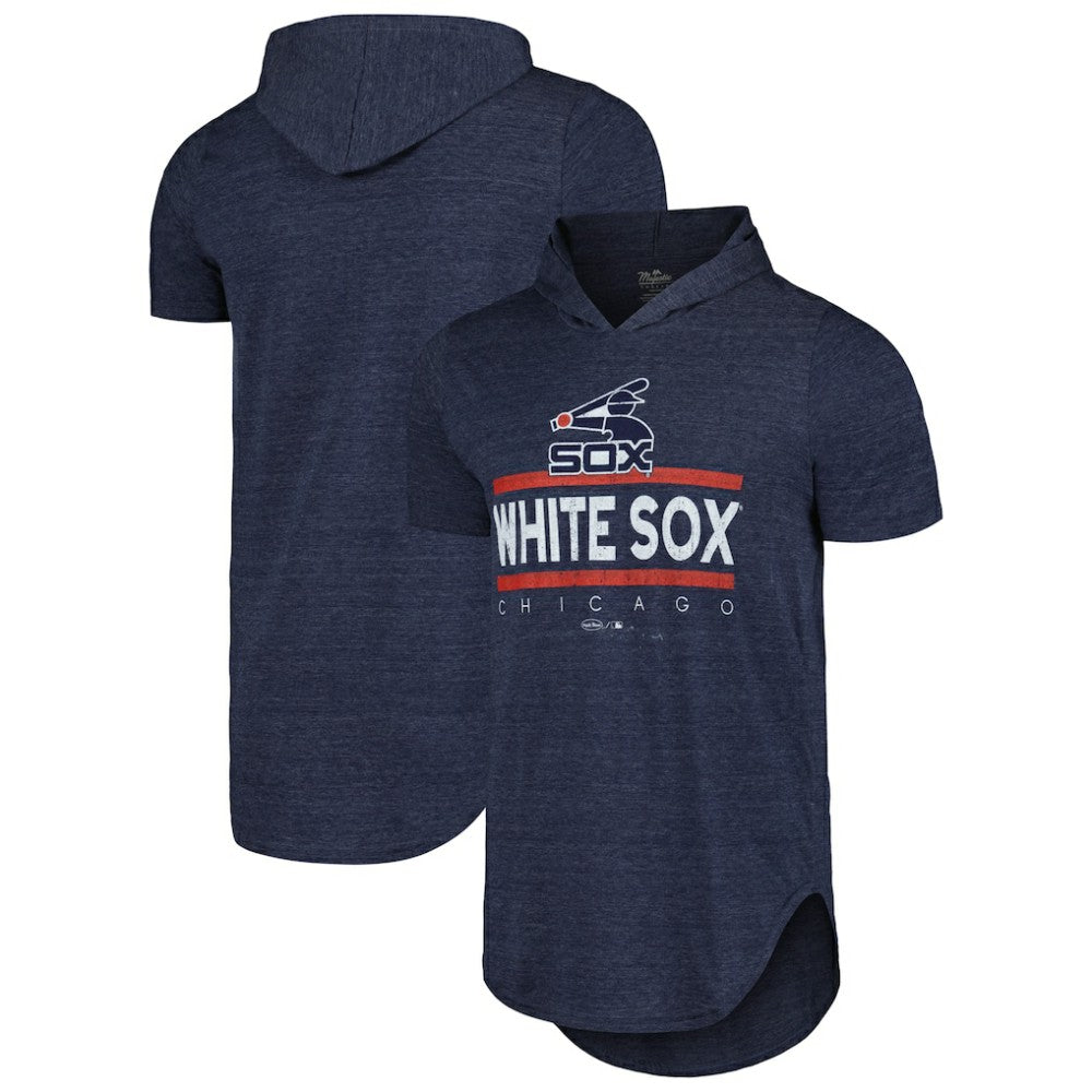 Chicago White Sox Majestic Threads Tri-Blend Hoodie T-Shirt Discount
