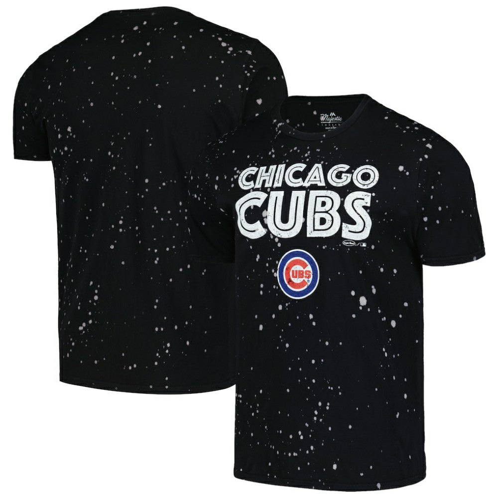Chicago Cubs Majestic Threads Splatter T-Shirt Sale