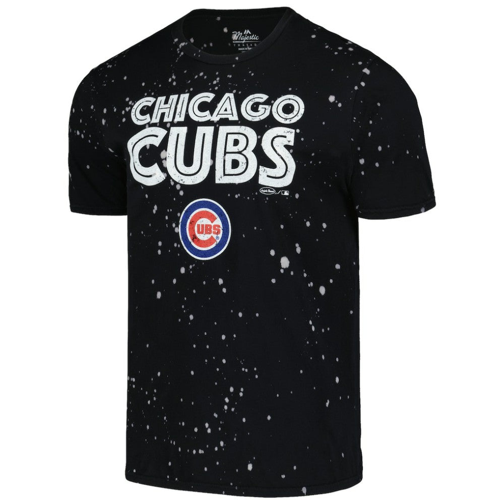 Chicago Cubs Majestic Threads Splatter T-Shirt Sale