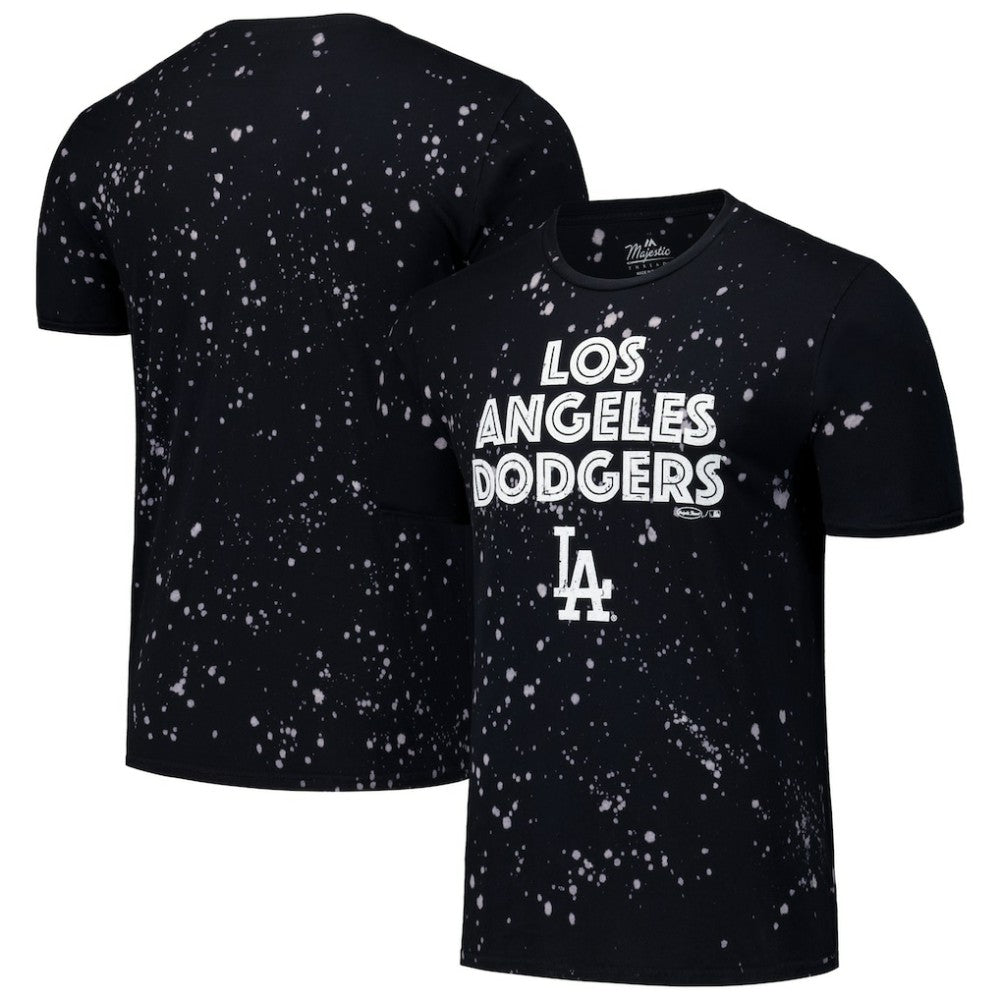 Los Angeles Dodgers Majestic Threads Splatter T-Shirt Sale