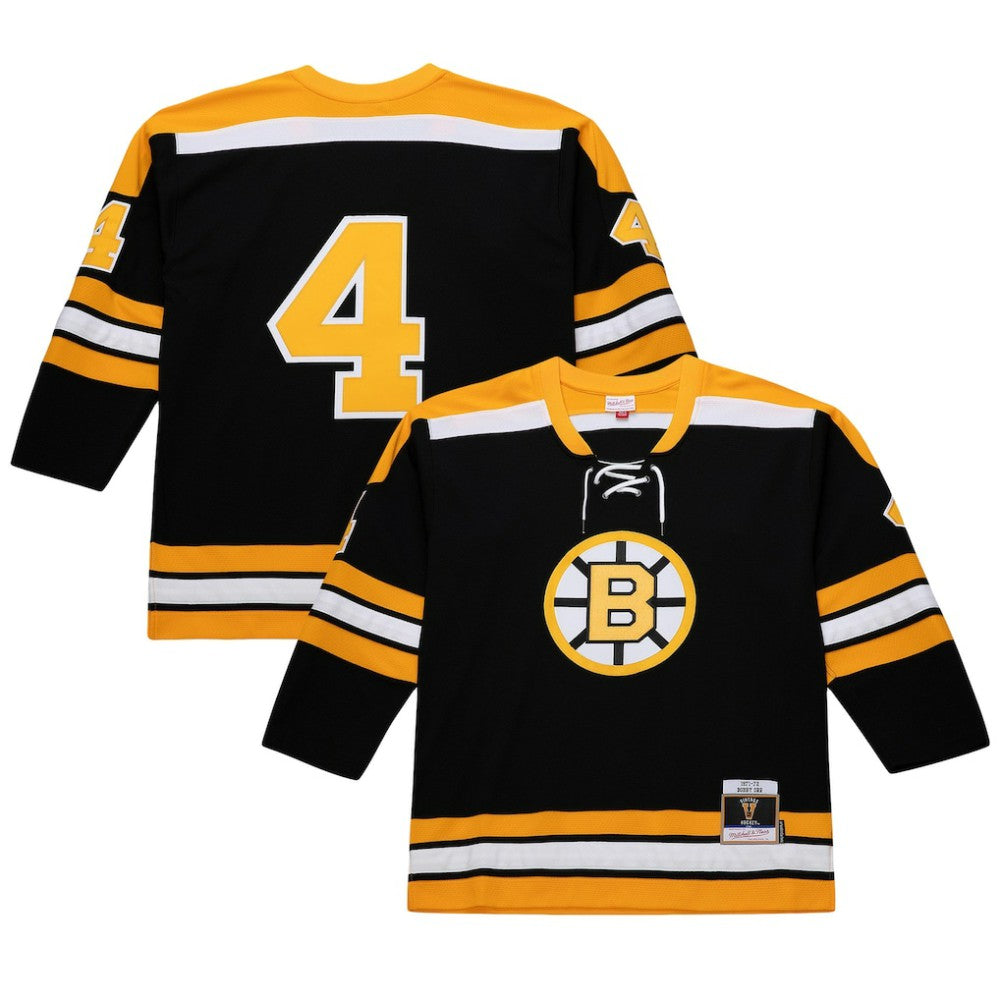 Bobby Orr Boston Bruins Mitchell & Ness Big & Tall 1971/72 Blue Line 2.0 Jersey - Black | NHL discount