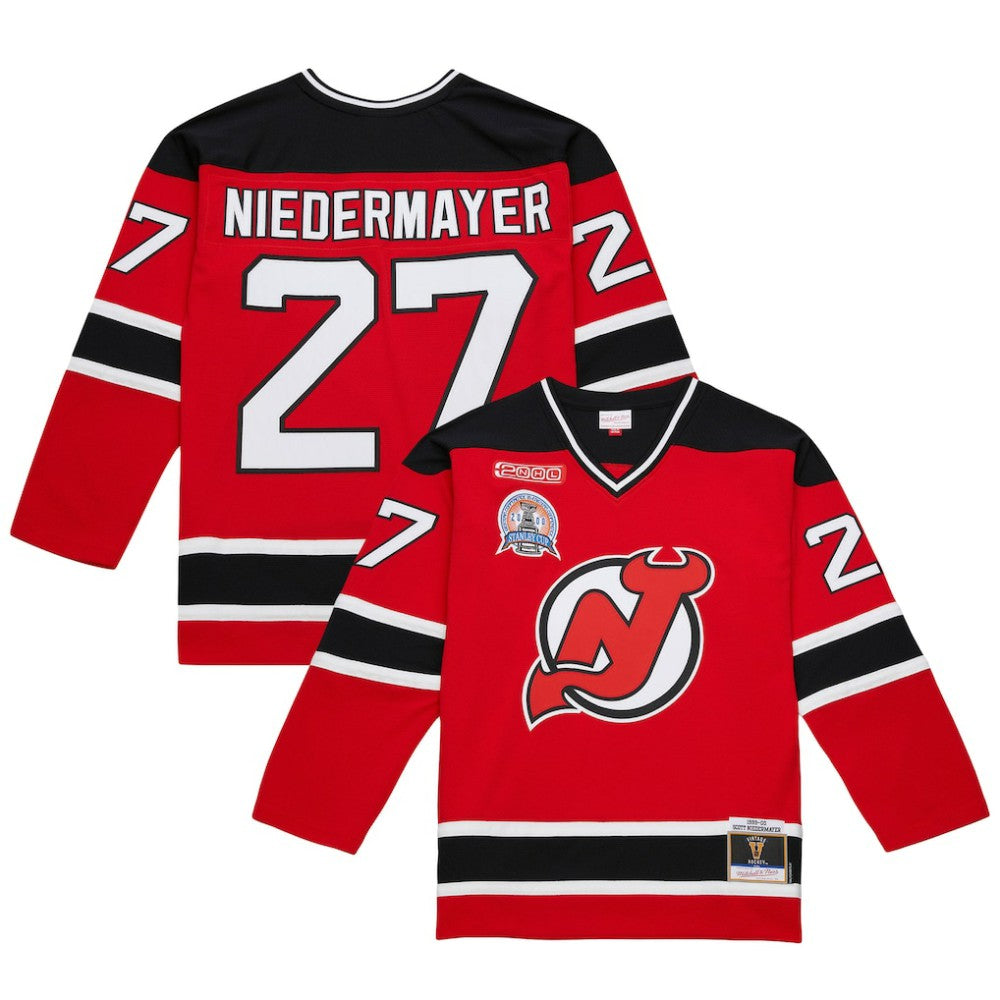 Scott Niedermayer New Jersey Devils Mitchell & Ness Big & Tall 1999/00 Blue Line 2.0 Jersey - Red | NHL sale
