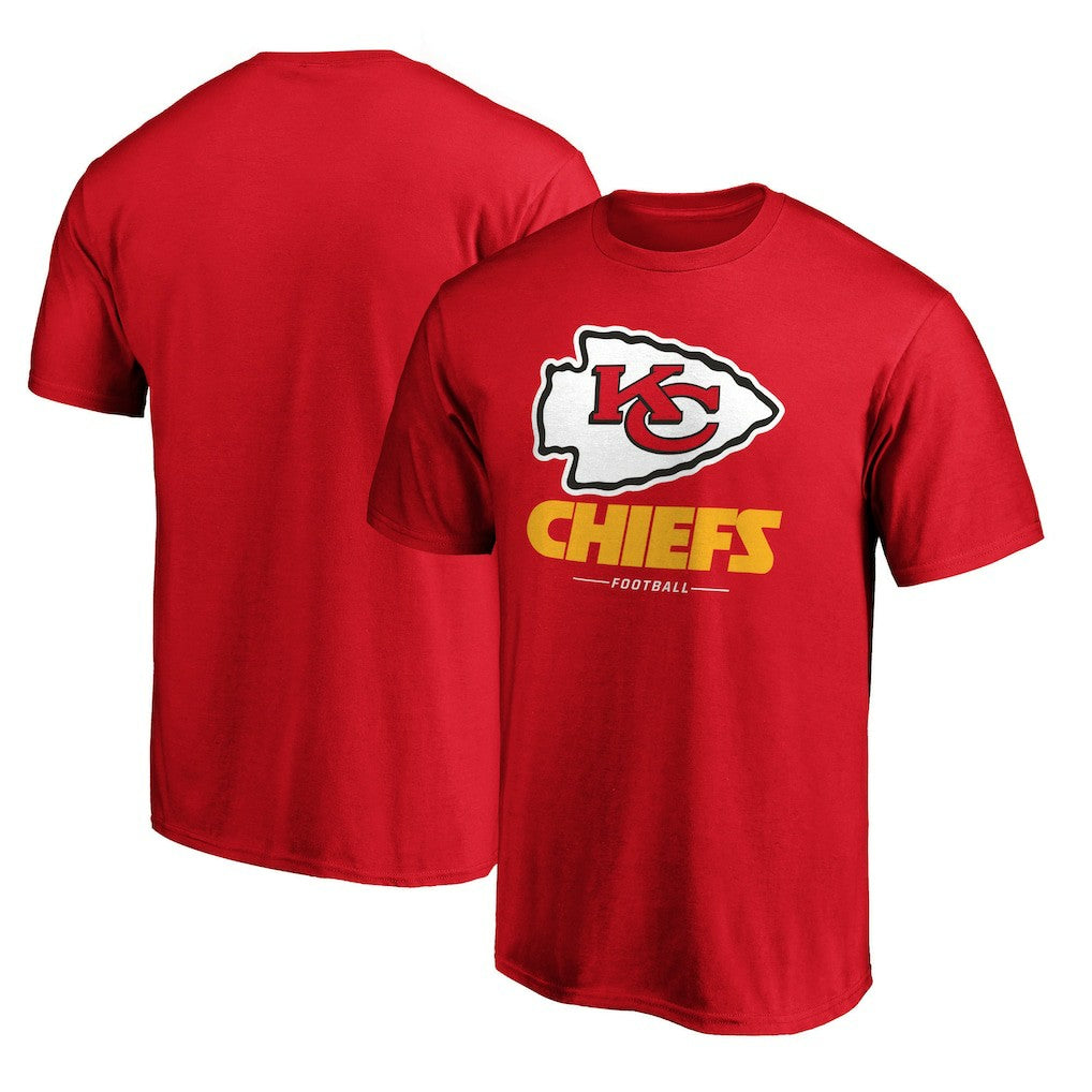 Kansas City Chiefs Team Lockup T-Shirt - Red - NFL