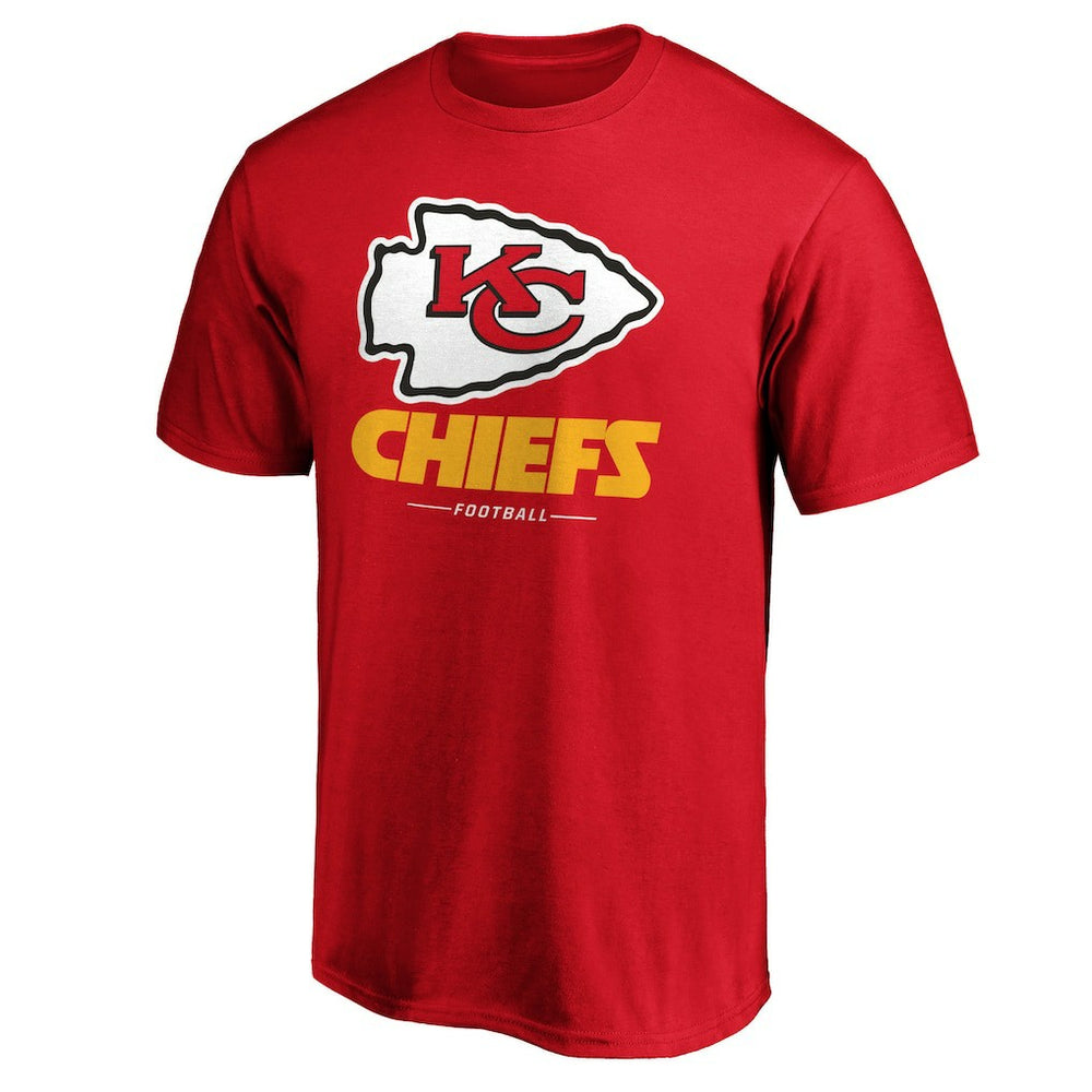 Kansas City Chiefs Team Lockup T-Shirt - Red - NFL