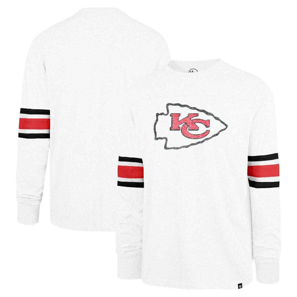 Kansas City Chiefs '47 Gridiron Premier Brex Long Sleeve T-Shirt - White - 47 brand