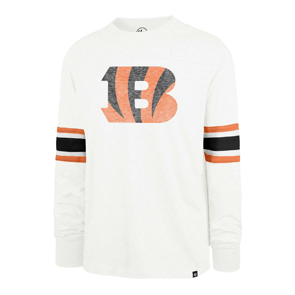 Cincinnati Bengals '47 Gridiron Premier Brex Long Sleeve T-Shirt - White - 47 brand