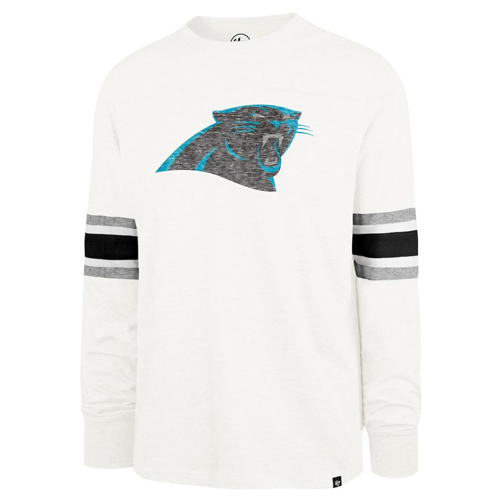 Carolina Panthers '47 Gridiron Premier Brex Long Sleeve T-Shirt - White - 47 brand