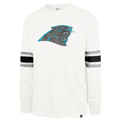 Carolina Panthers '47 Gridiron Premier Brex Long Sleeve T-Shirt - White - 47 brand