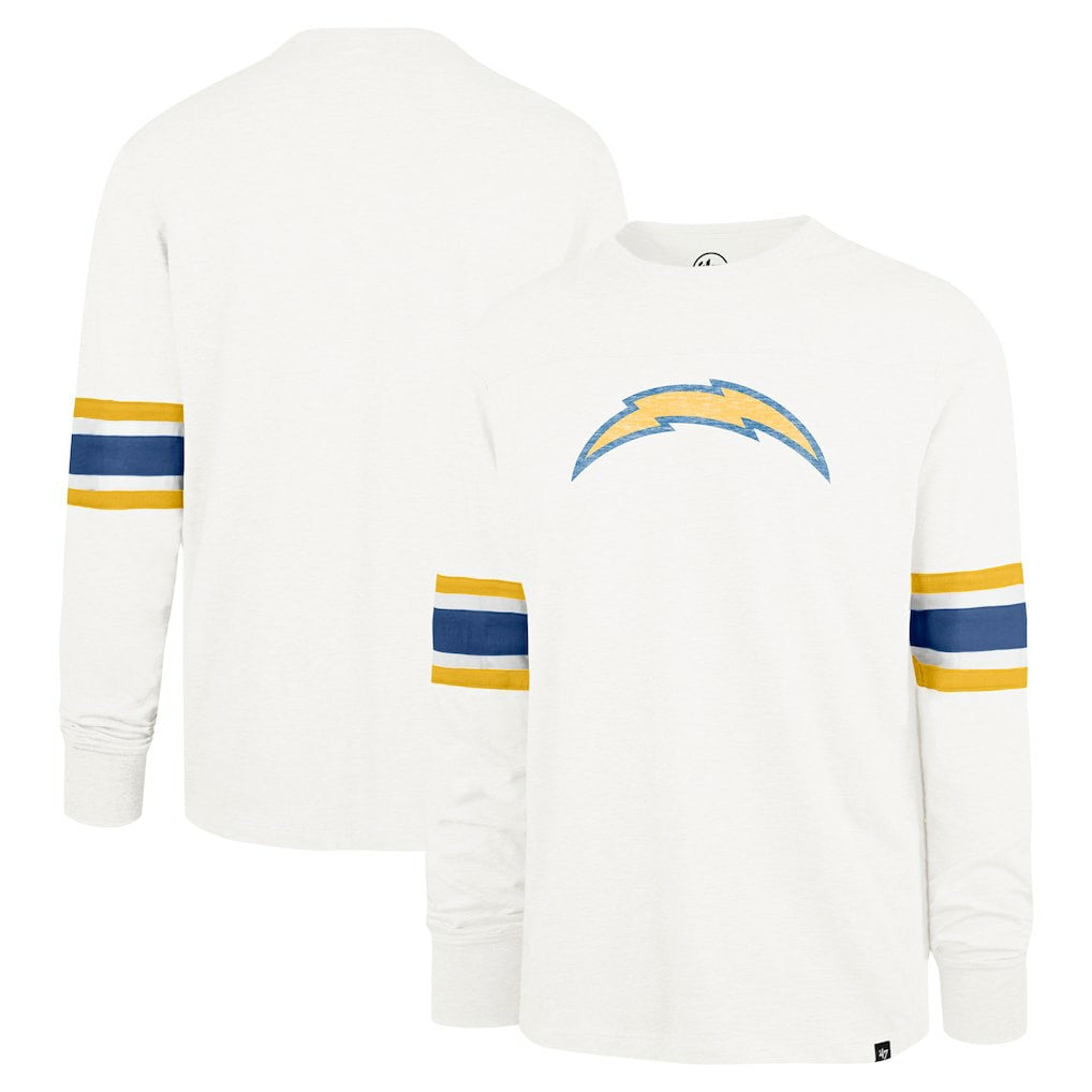 Los Angeles Chargers '47 Gridiron Premier Brex Long Sleeve T-Shirt - White - 47 brand