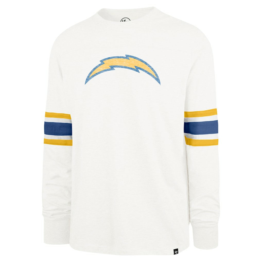 Los Angeles Chargers '47 Gridiron Premier Brex Long Sleeve T-Shirt - White - 47 brand