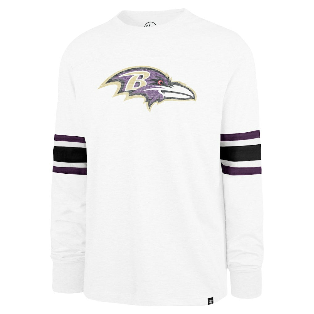 Baltimore Ravens '47 Gridiron Premier Brex Long Sleeve T-Shirt - White - 47 brand
