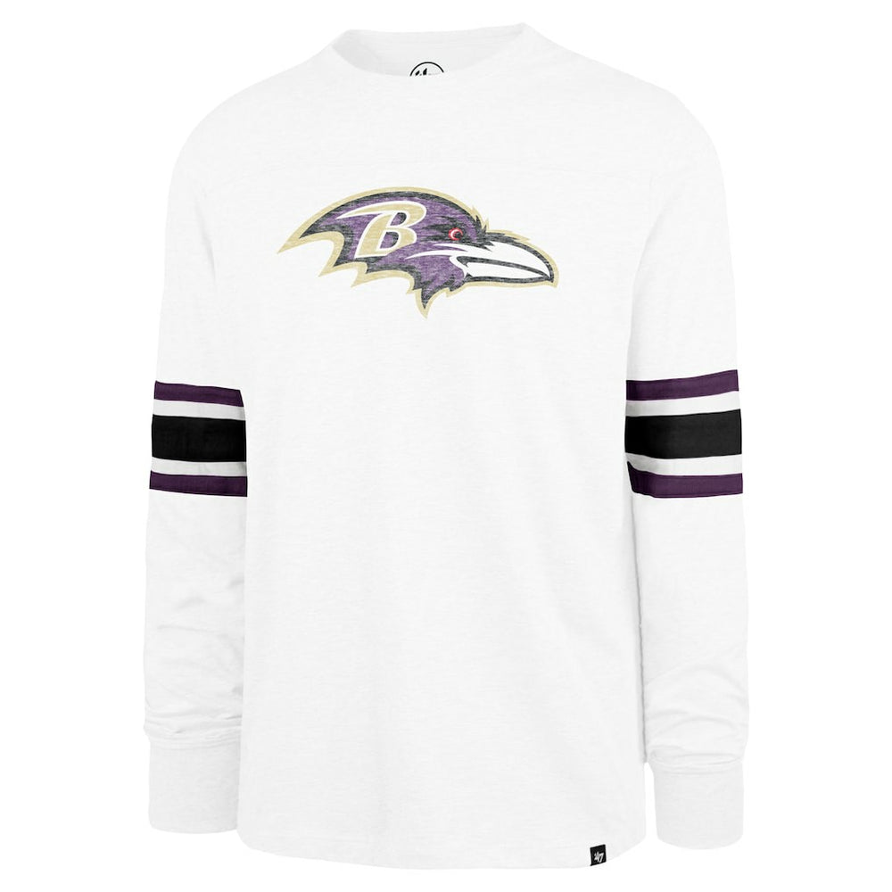 Baltimore Ravens '47 Gridiron Premier Brex Long Sleeve T-Shirt - White - 47 brand