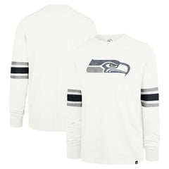 Seattle Seahawks '47 Gridiron Premier Brex Long Sleeve T-Shirt - White - 47 brand