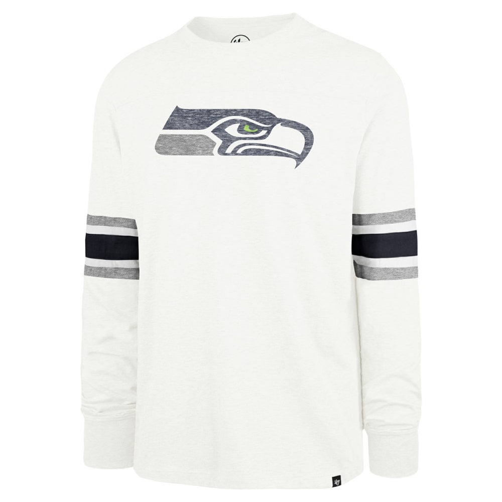 Seattle Seahawks '47 Gridiron Premier Brex Long Sleeve T-Shirt - White - 47 brand