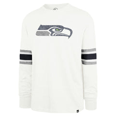 Seattle Seahawks '47 Gridiron Premier Brex Long Sleeve T-Shirt - White - 47 brand