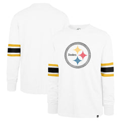 Pittsburgh Steelers '47 Gridiron Premier Brex Long Sleeve T-Shirt - White - 47 brand