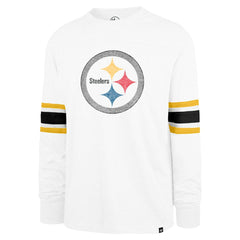 Pittsburgh Steelers '47 Gridiron Premier Brex Long Sleeve T-Shirt - White - 47 brand