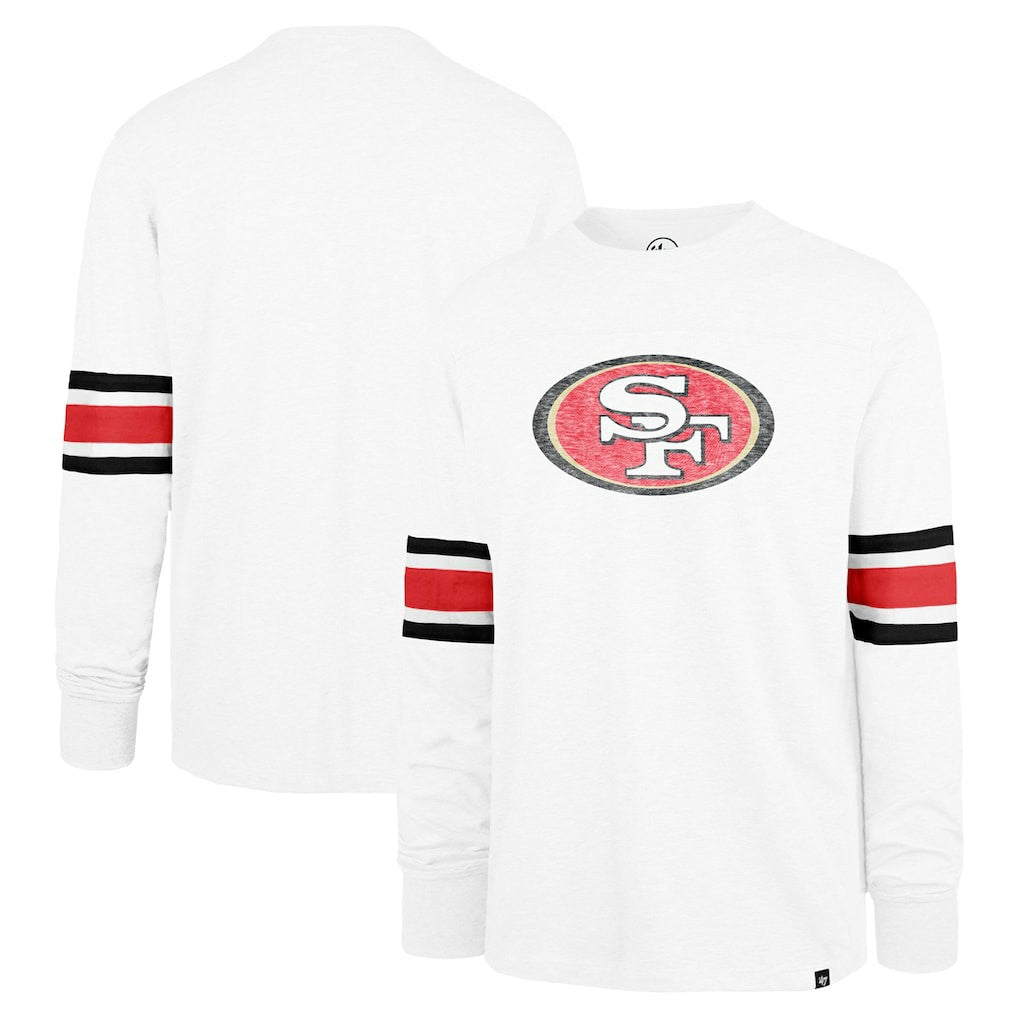 San Francisco 49ers '47 Gridiron Premier Brex Long Sleeve T-Shirt - White - 47 brand