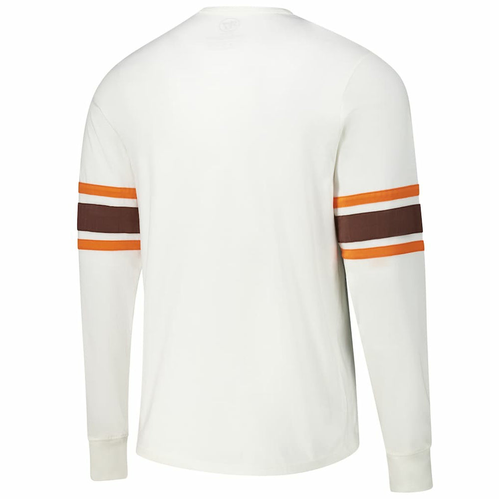 Cleveland Browns '47 Gridiron Throwback Premier Brex Long Sleeve T-Shirt - White - 47 brand