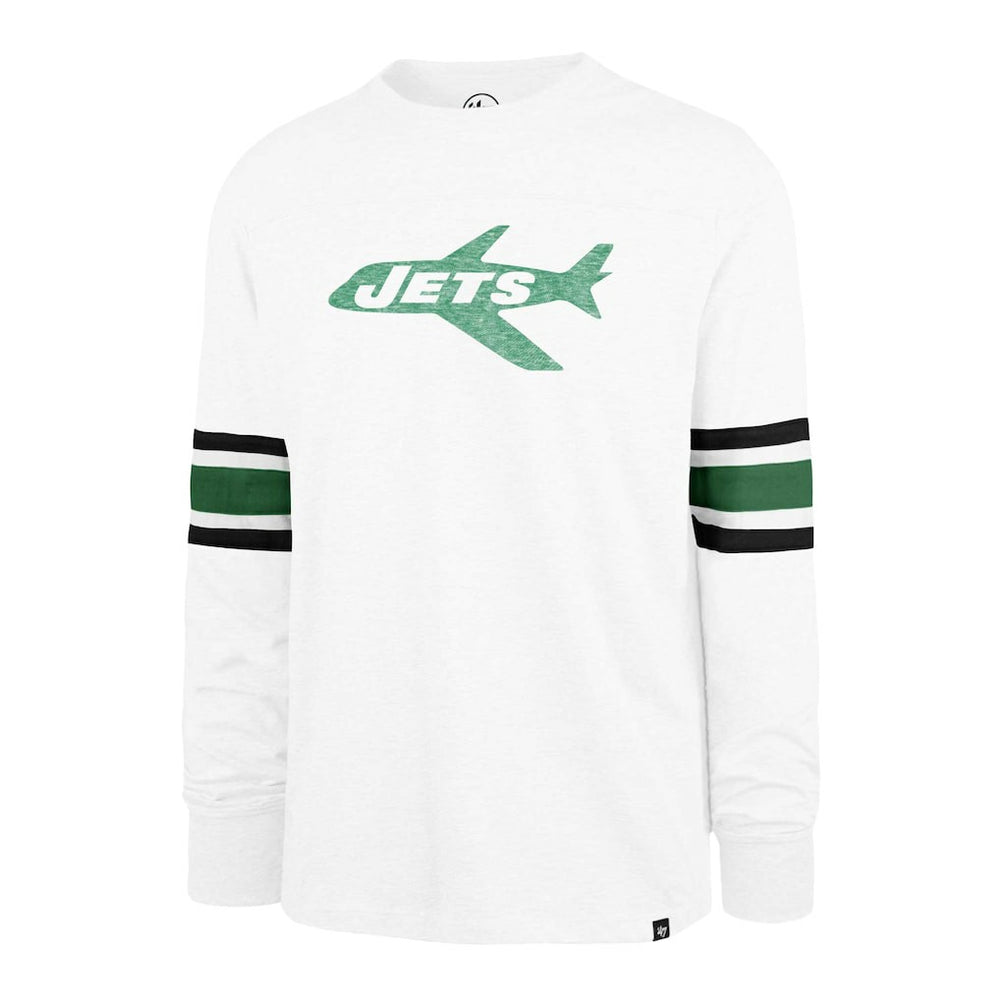 New York Jets '47 Gridiron Throwback Premier Brex Long Sleeve T-Shirt - White - 47 brand