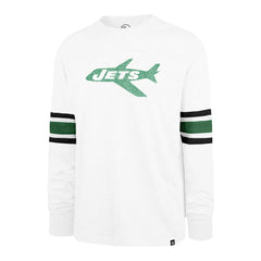 New York Jets '47 Gridiron Throwback Premier Brex Long Sleeve T-Shirt - White - 47 brand