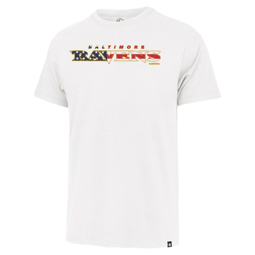 Baltimore Ravens '47 Flag Script Franklin T-Shirt - White - 47 brand