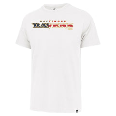Baltimore Ravens '47 Flag Script Franklin T-Shirt - White - 47 brand