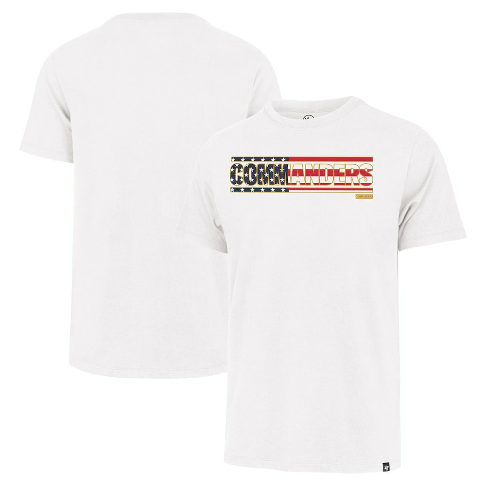 Washington Commanders '47 Flag Script Franklin T-Shirt - White - 47 brand