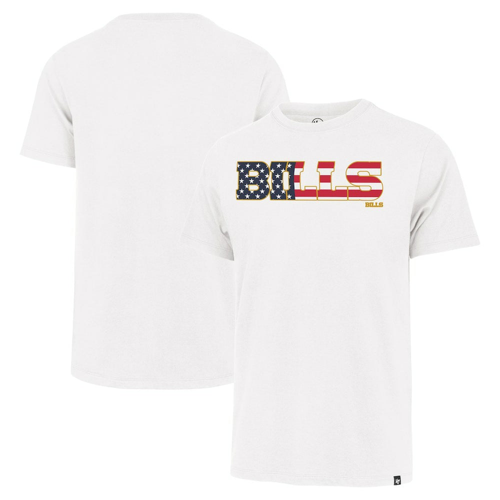 Buffalo Bills '47 Flag Script Franklin T-Shirt - White - 47 brand