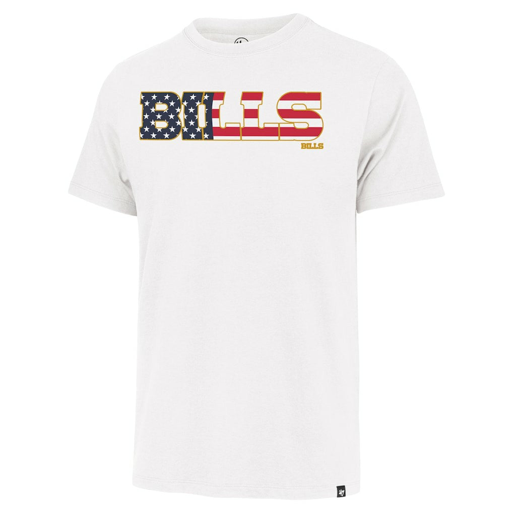 Buffalo Bills '47 Flag Script Franklin T-Shirt - White - 47 brand