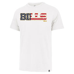 Buffalo Bills '47 Flag Script Franklin T-Shirt - White - 47 brand