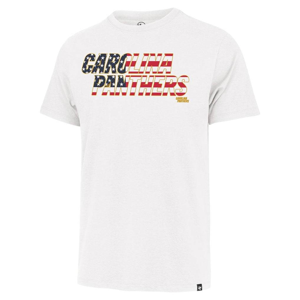 Carolina Panthers '47 Flag Script Franklin T-Shirt - White - 47 brand