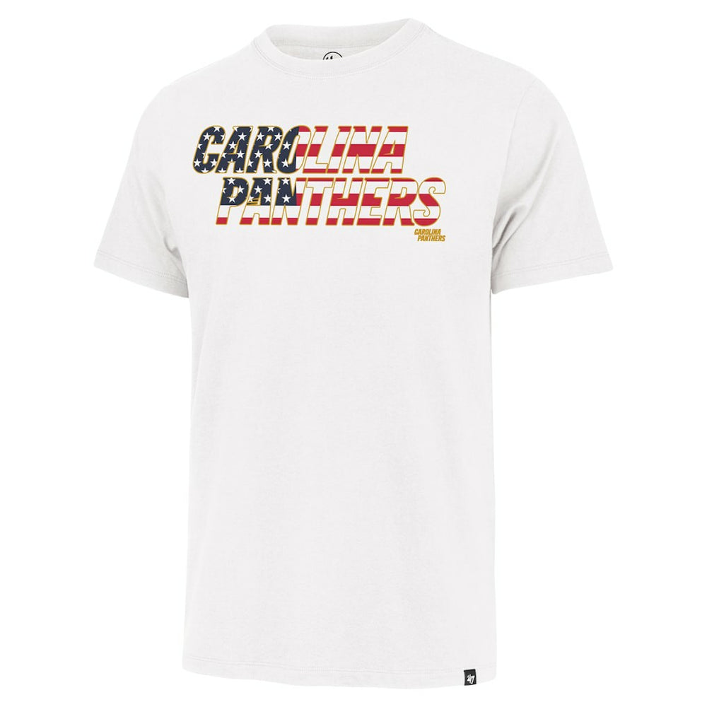 Carolina Panthers '47 Flag Script Franklin T-Shirt - White - 47 brand