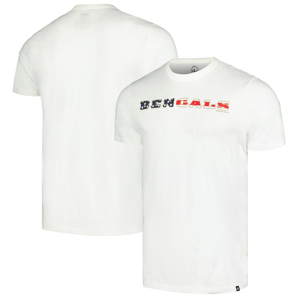Cincinnati Bengals '47 Flag Script Franklin T-Shirt - White - 47 brand
