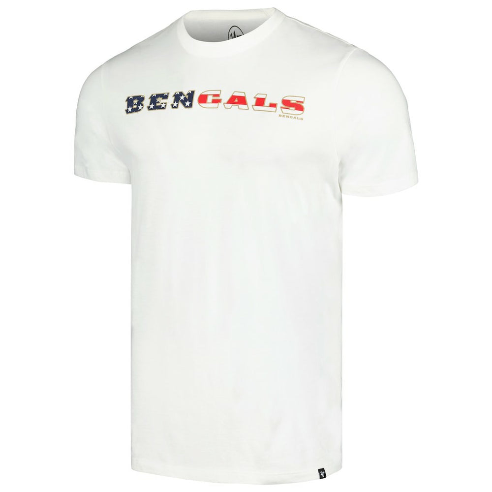 Cincinnati Bengals '47 Flag Script Franklin T-Shirt - White - 47 brand