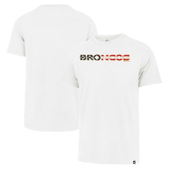 Denver Broncos '47 Flag Script Franklin T-Shirt - White - 47 brand