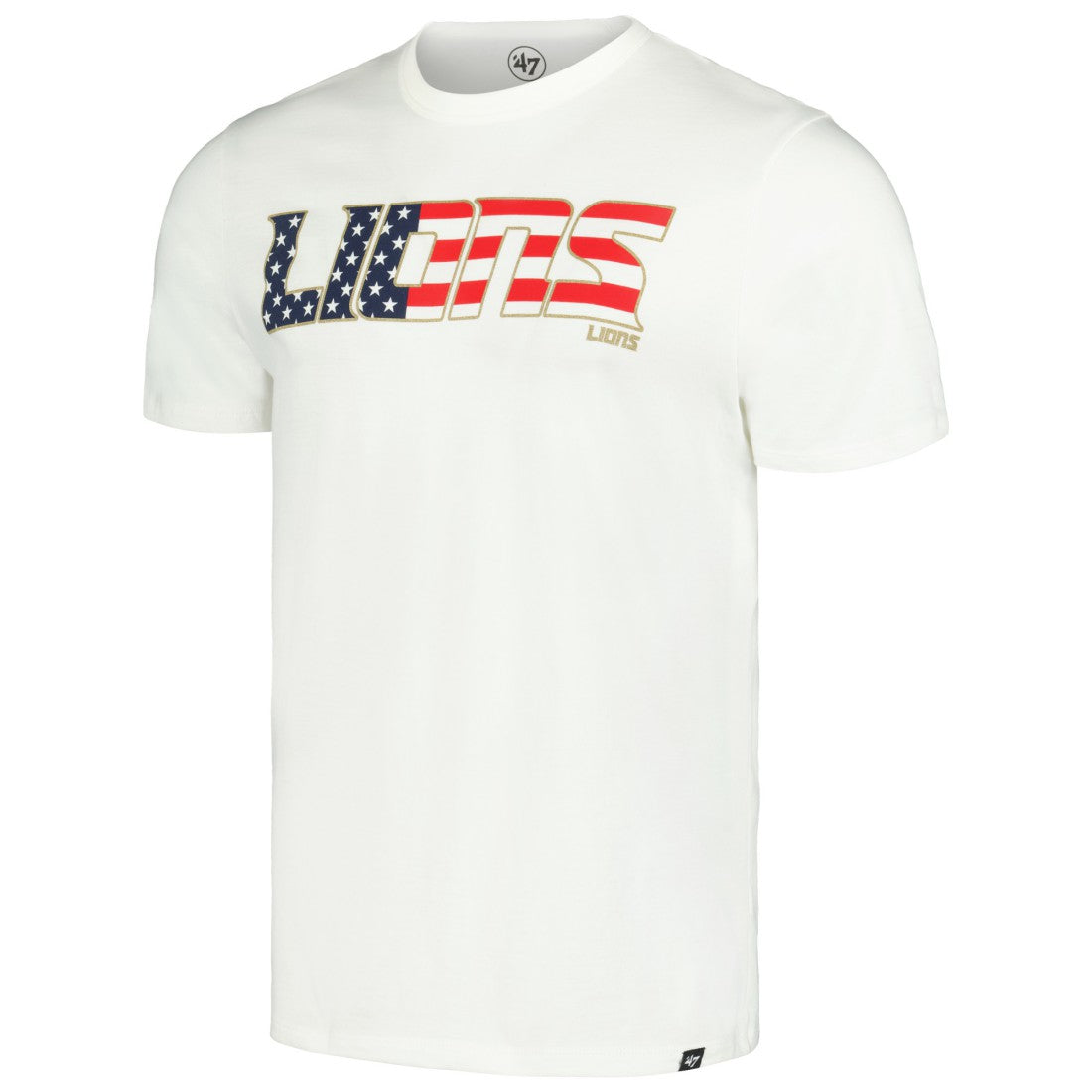 Detroit Lions '47 Flag Script Franklin T-Shirt - White - 47 brand