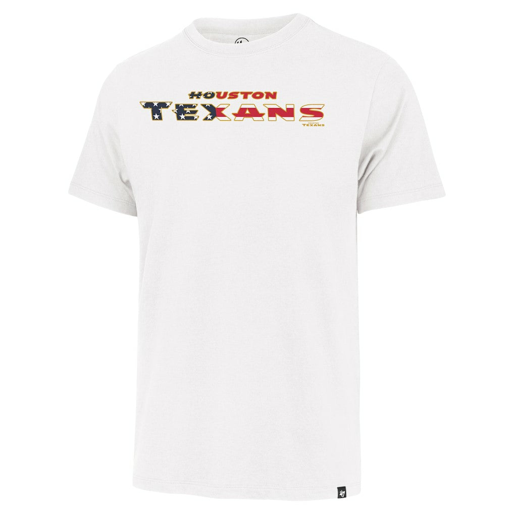 Houston Texans '47 Flag Script Franklin T-Shirt - White - 47 brand