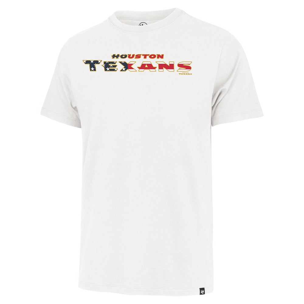 Houston Texans '47 Flag Script Franklin T-Shirt - White - 47 brand