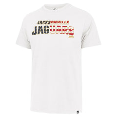 Jacksonville Jaguars '47 Flag Script Franklin T-Shirt - White - 47 brand