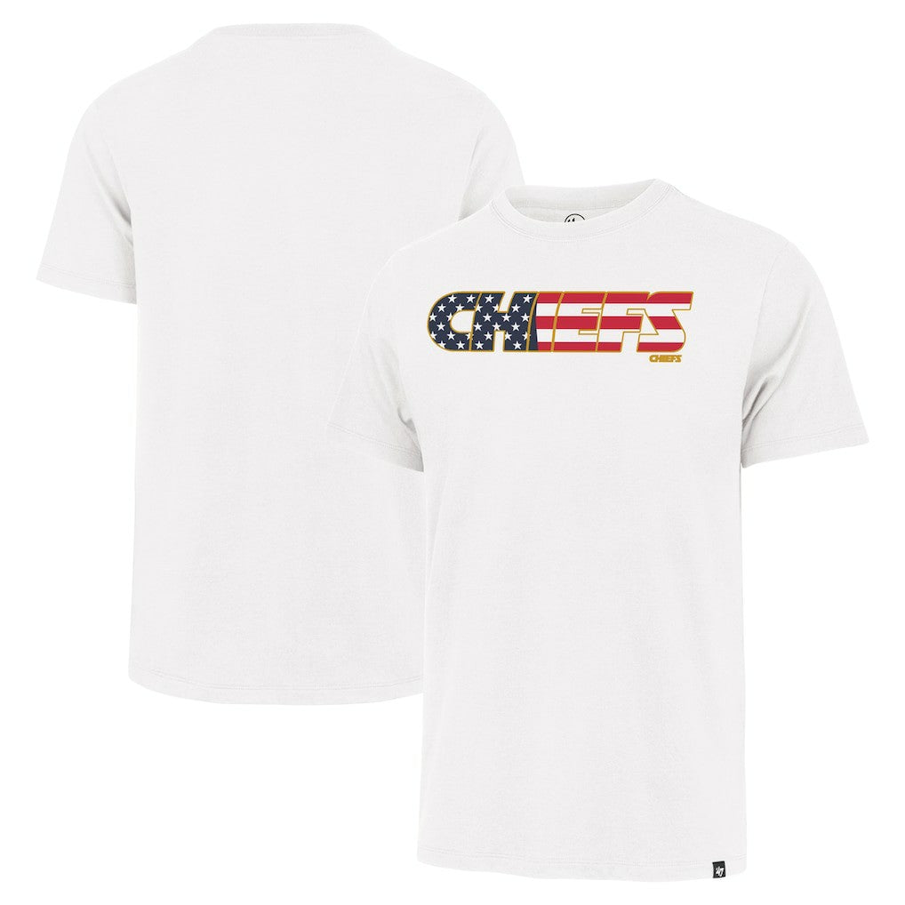 Kansas City Chiefs '47 Flag Script Franklin T-Shirt - White - 47 brand