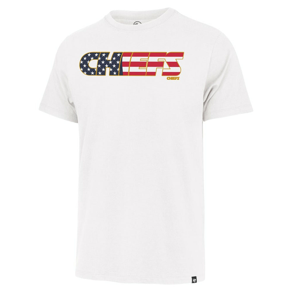 Kansas City Chiefs '47 Flag Script Franklin T-Shirt - White - 47 brand