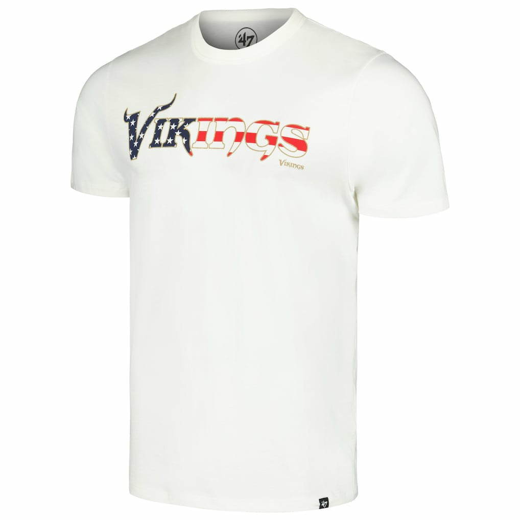 Minnesota Vikings '47 Flag Script Franklin T-Shirt - White - 47 brand