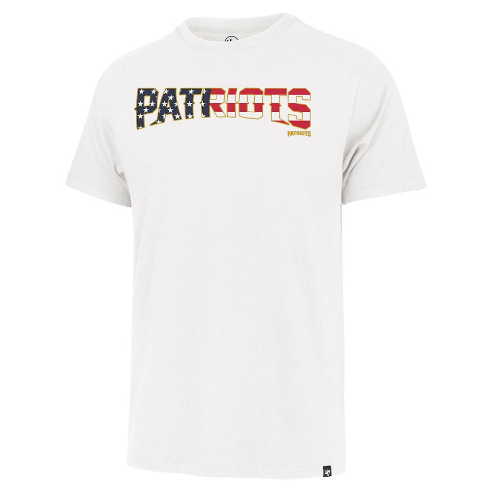 New England Patriots '47 Flag Script Franklin T-Shirt - White - 47 brand