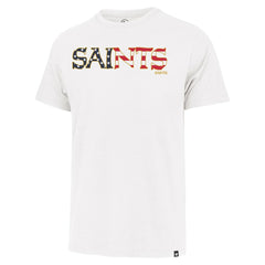 New Orleans Saints '47 Flag Script Franklin T-Shirt - White - 47 brand