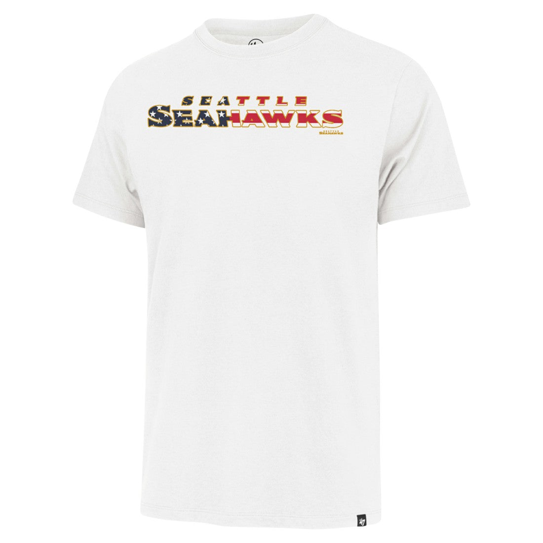Seattle Seahawks '47 Flag Script Franklin T-Shirt - White - 47 brand