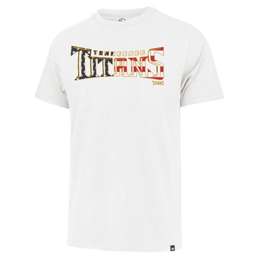 Tennessee Titans '47 Flag Script Franklin T-Shirt - White - 47 brand