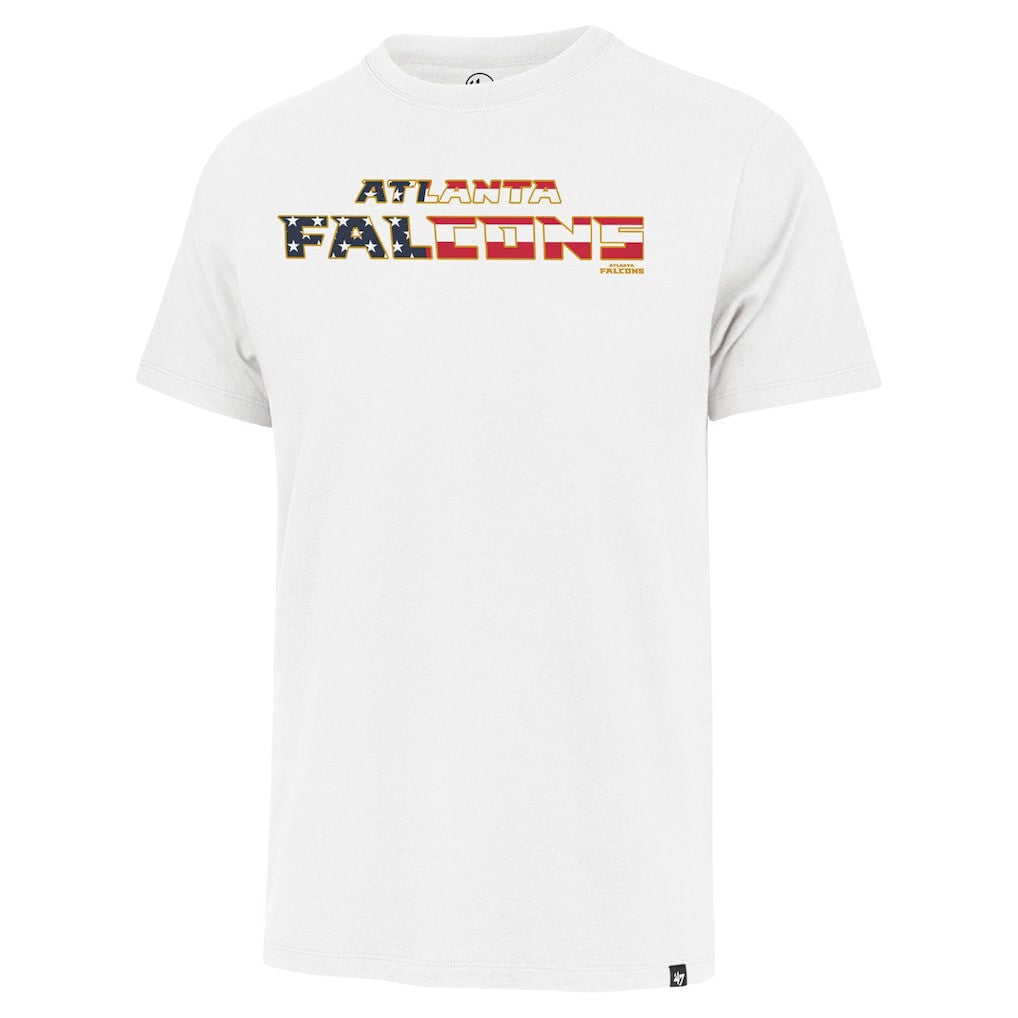 Atlanta Falcons '47 Flag Script Franklin T-Shirt - White - 47 brand